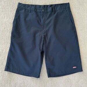 Dickies Workwear Shorts - Navy Twill Logo Patch Casual Skate - Men’s 36